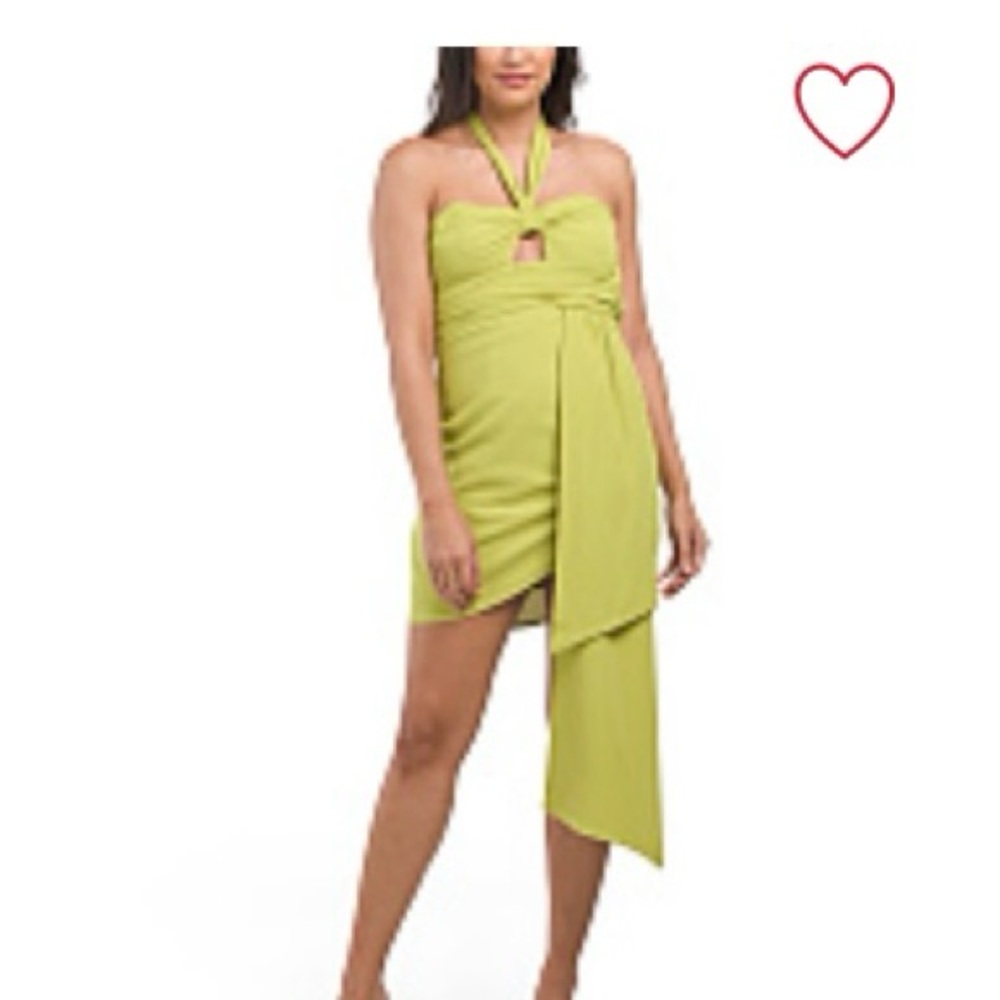 Lime Green Halter Dress